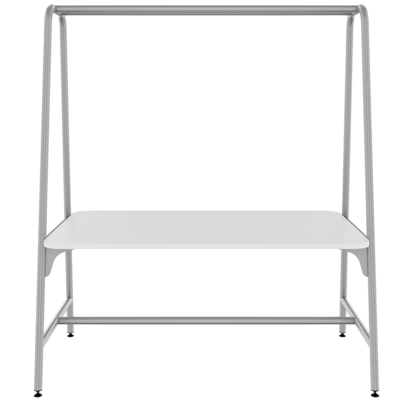 Round multipurpose table | 1600 - 1800 x 740 - 1050 mm, white