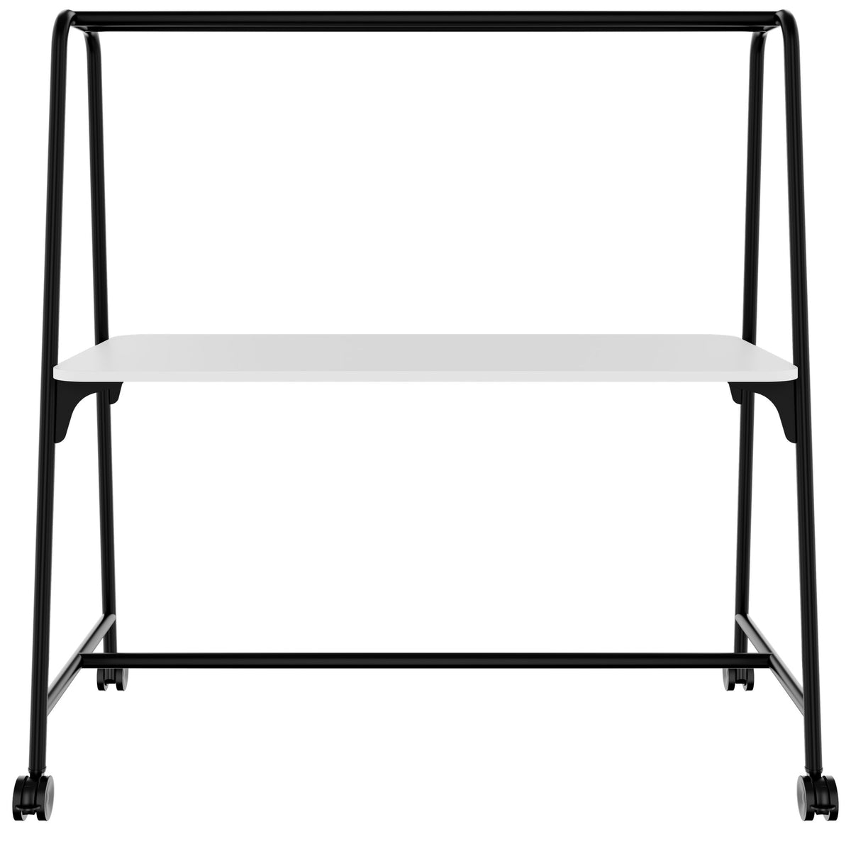 ROUND Multipurpose Tisch | 1600 - 1800 x 740 - 1050 mm, Weiß - 2 Lightbox Main Image