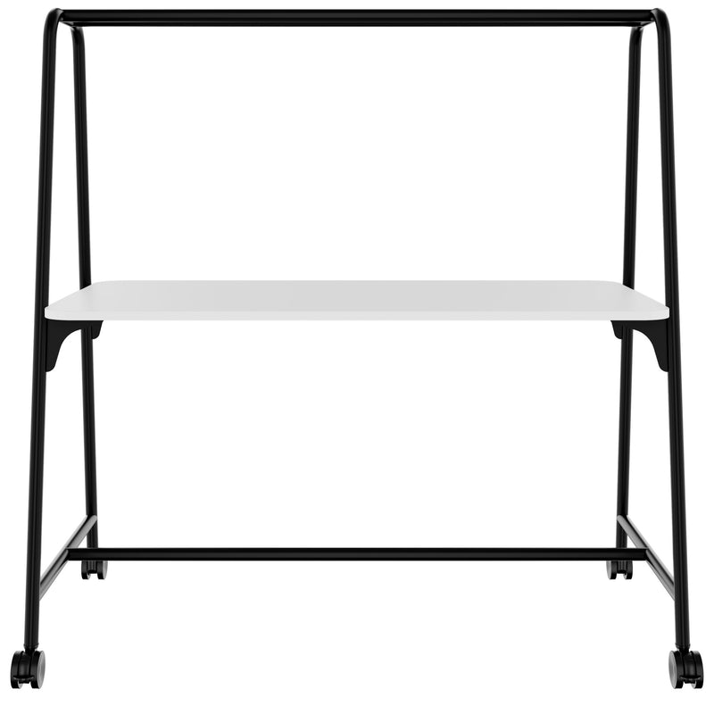 ROUND Multipurpose Tisch | 1600 - 1800 x 740 - 1050 mm, Weiß - 2 Main Image