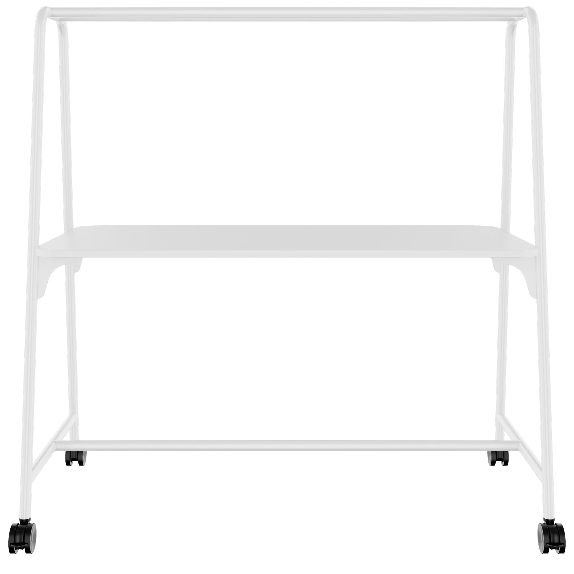 Tabella multiuso rotonda | 1600 - 1800 x 740 - 1050 mm, bianco