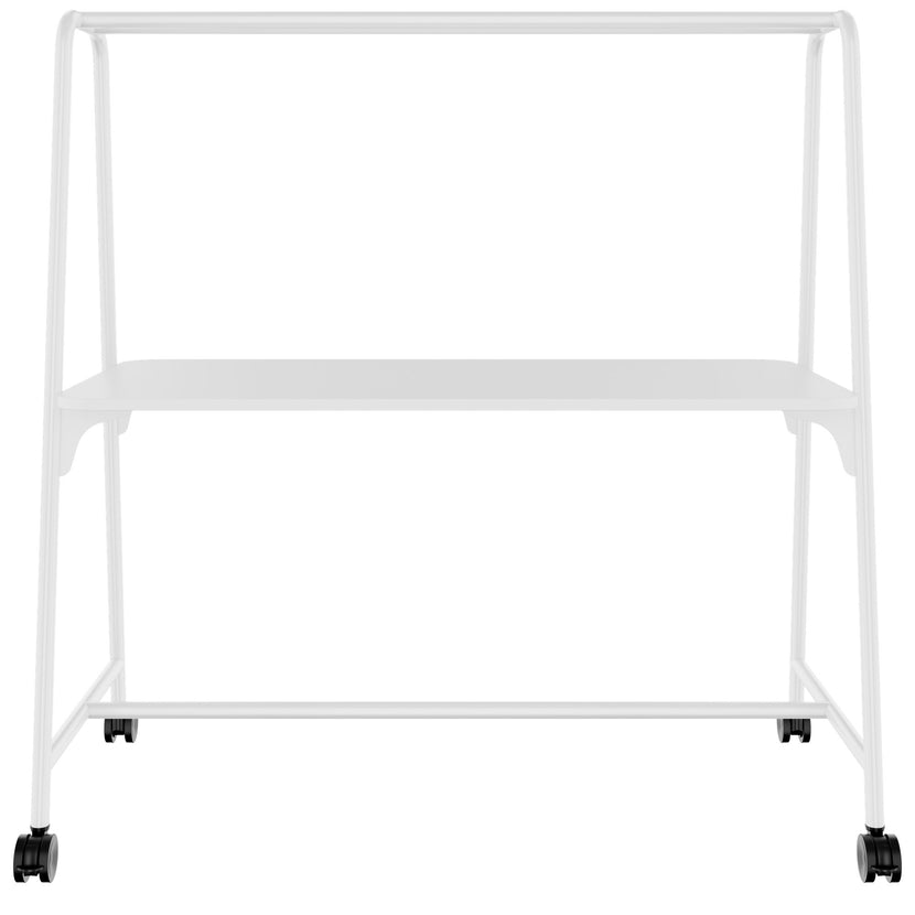 Tabella multiuso rotonda | 1600 - 1800 x 740 - 1050 mm, bianco