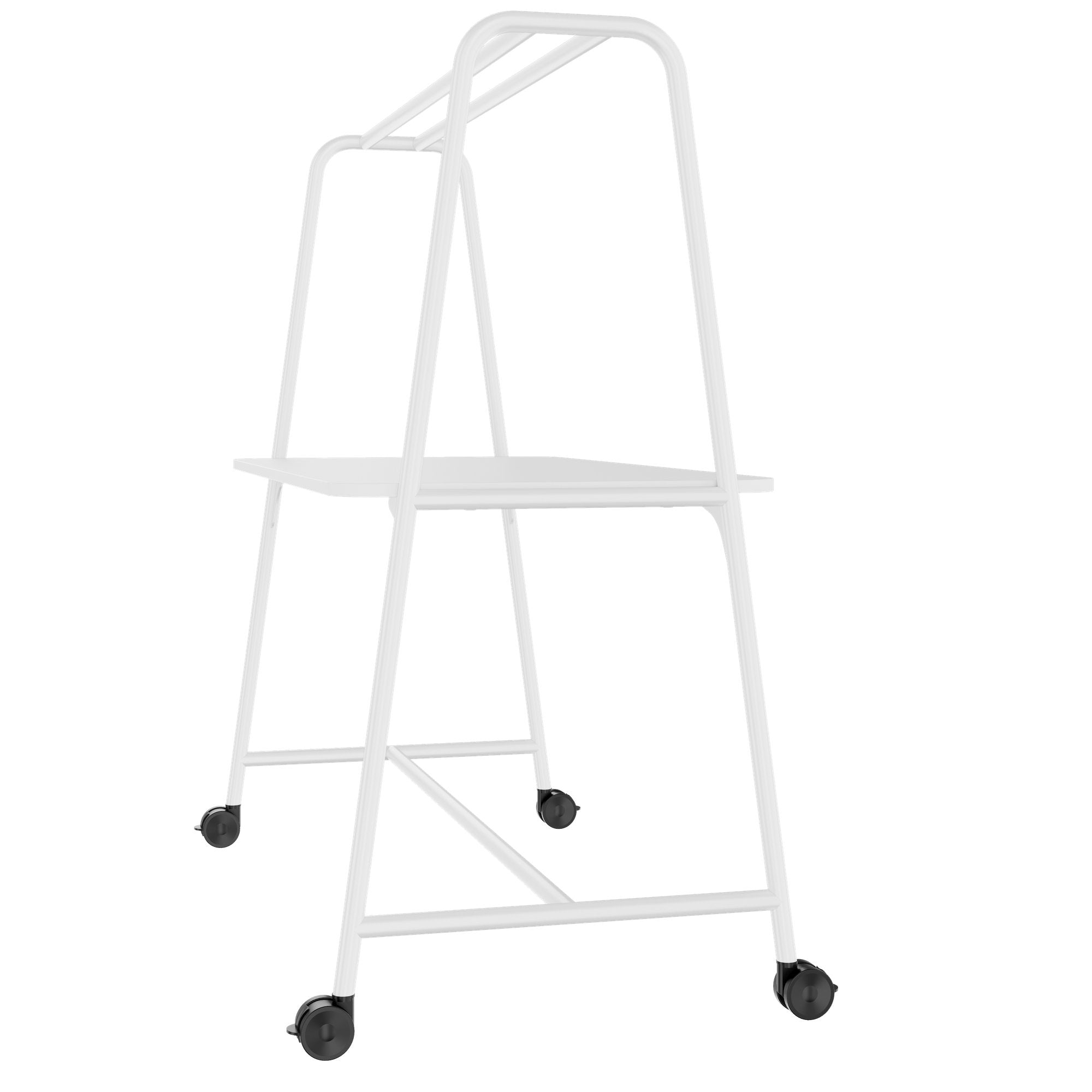 Tabella multiuso rotonda | 1600 - 1800 x 740 - 1050 mm, bianco