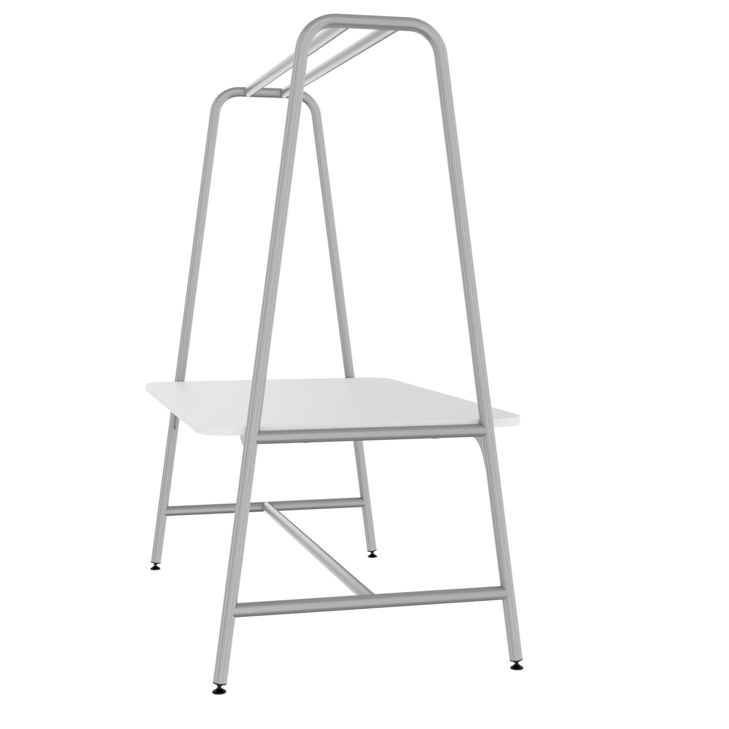 Round multipurpose table | 1600 - 1800 x 740 - 1050 mm, white