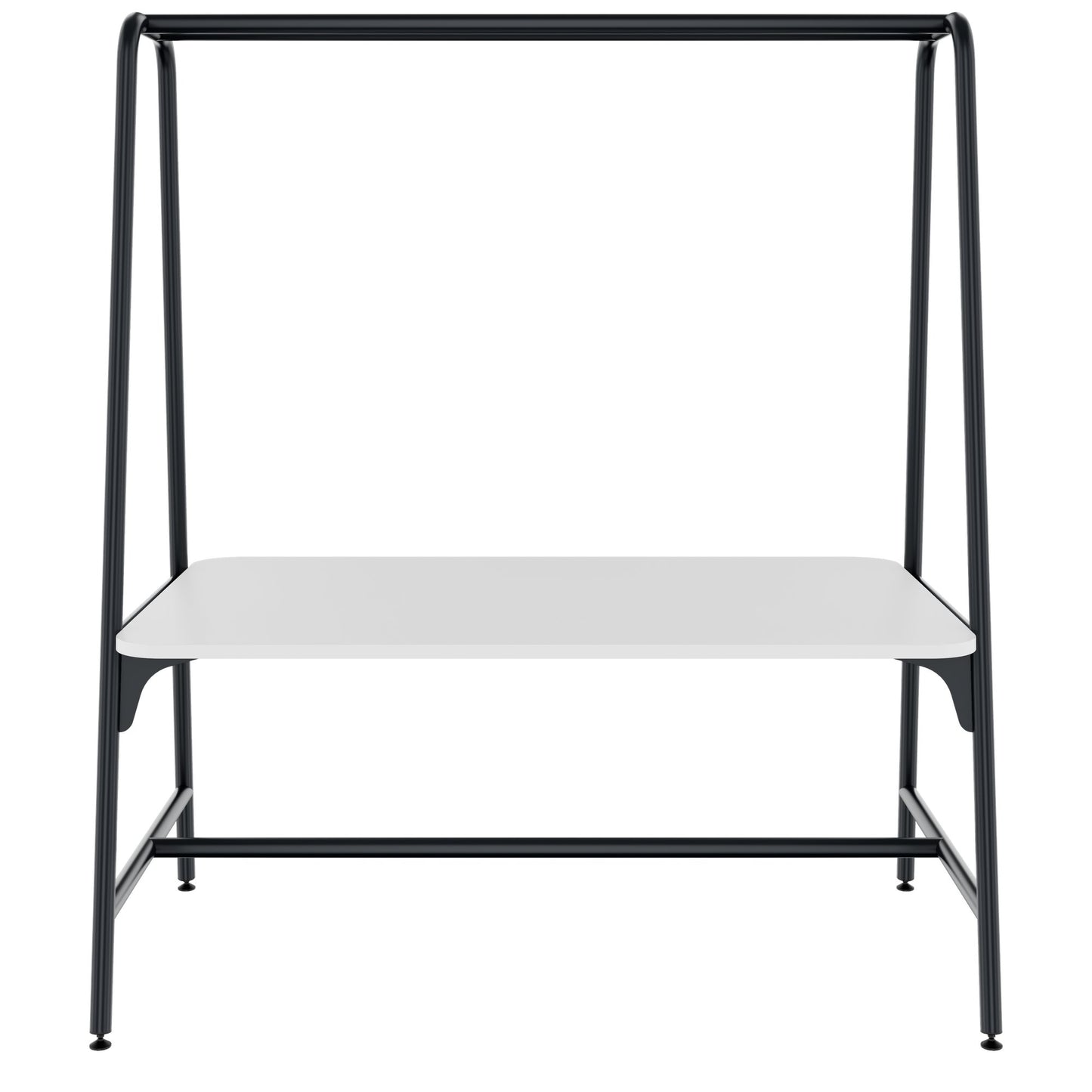 Round multipurpose table | 1600 - 1800 x 740 - 1050 mm, white