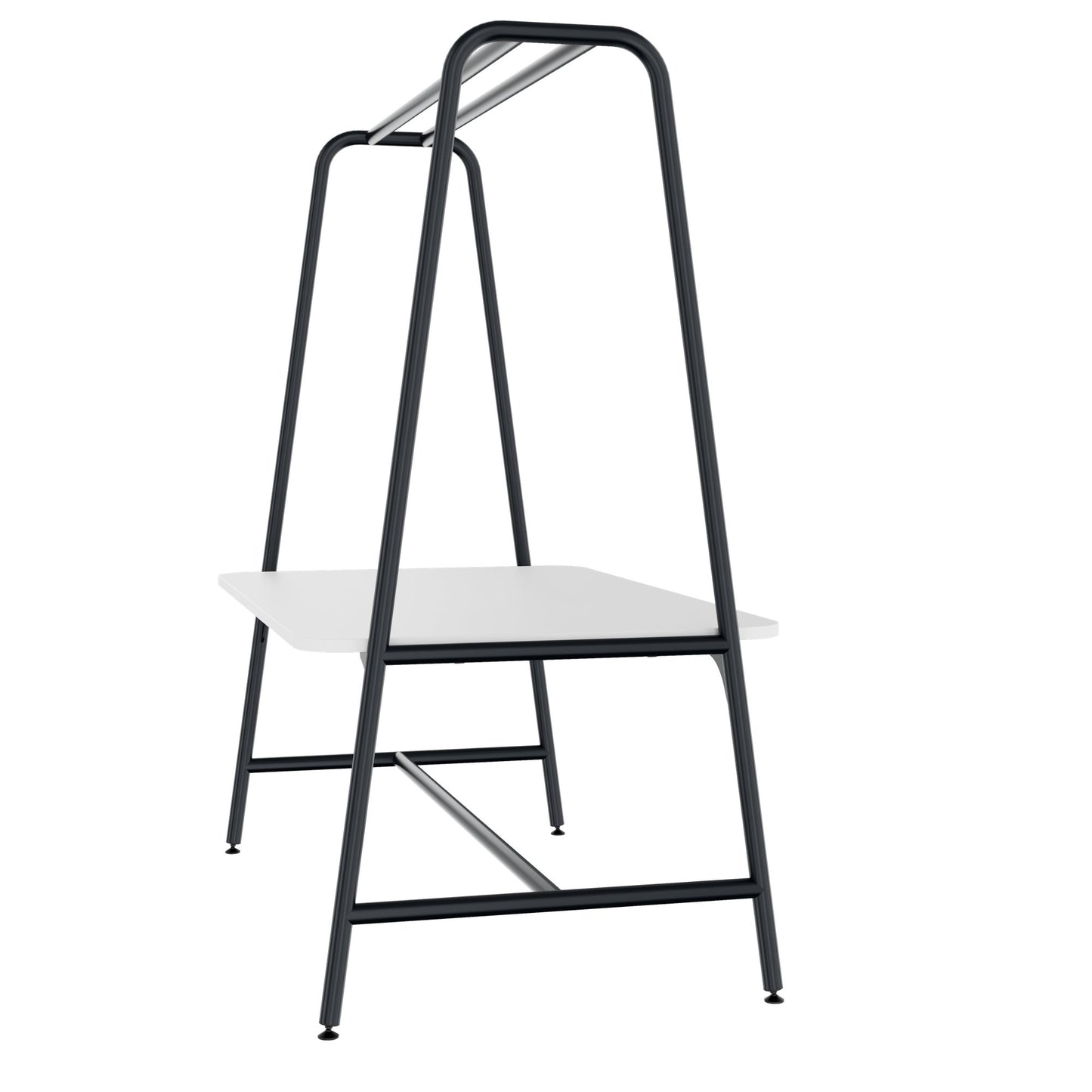 Round multipurpose table | 1600 - 1800 x 740 - 1050 mm, white