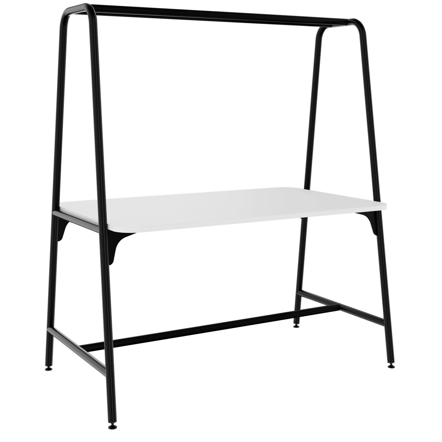 Round multipurpose table | 1600 - 1800 x 740 - 1050 mm, white