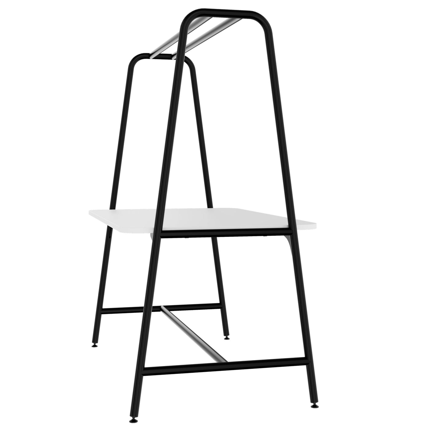 Round multipurpose table | 1600 - 1800 x 740 - 1050 mm, white