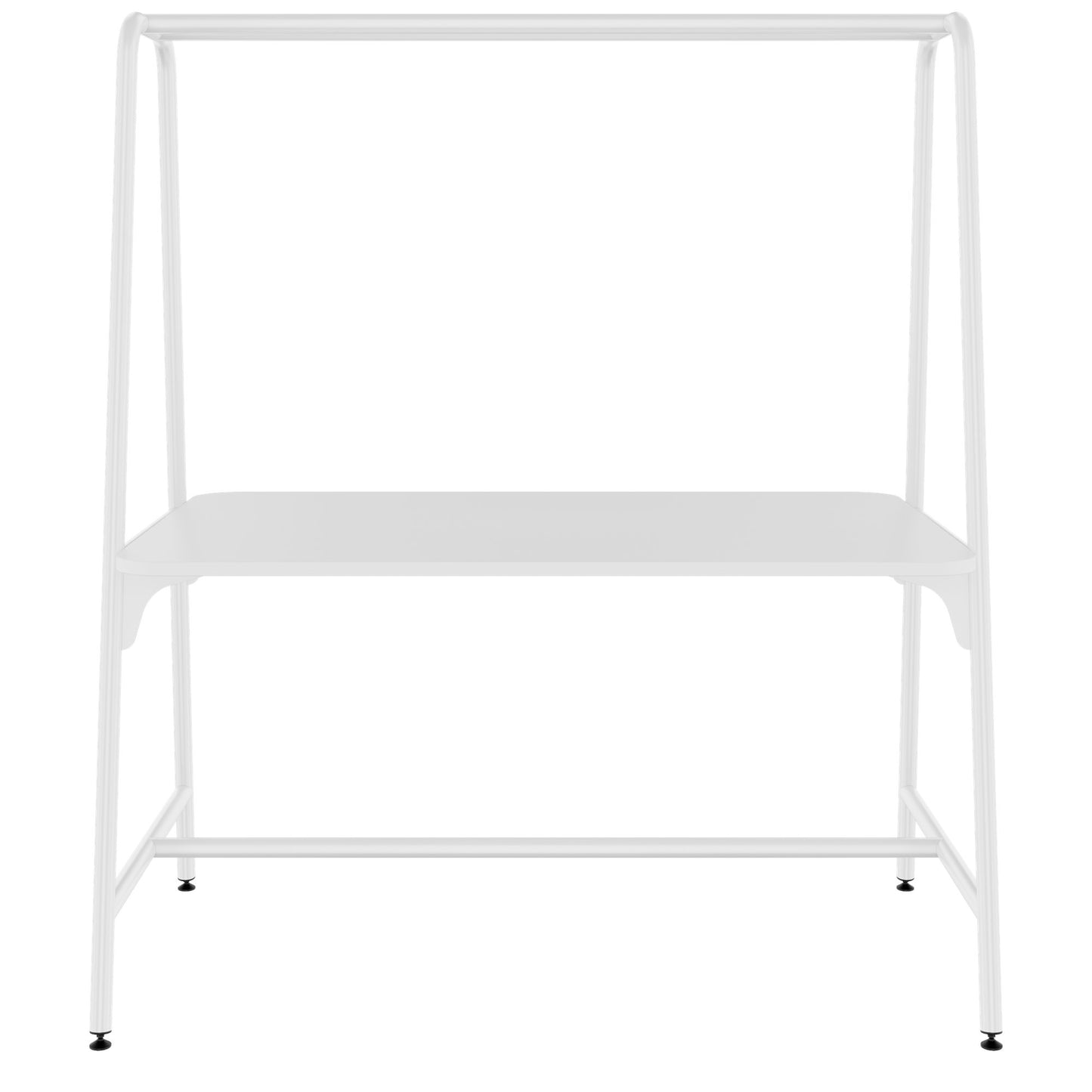 Round multipurpose table | 1600 - 1800 x 740 - 1050 mm, white