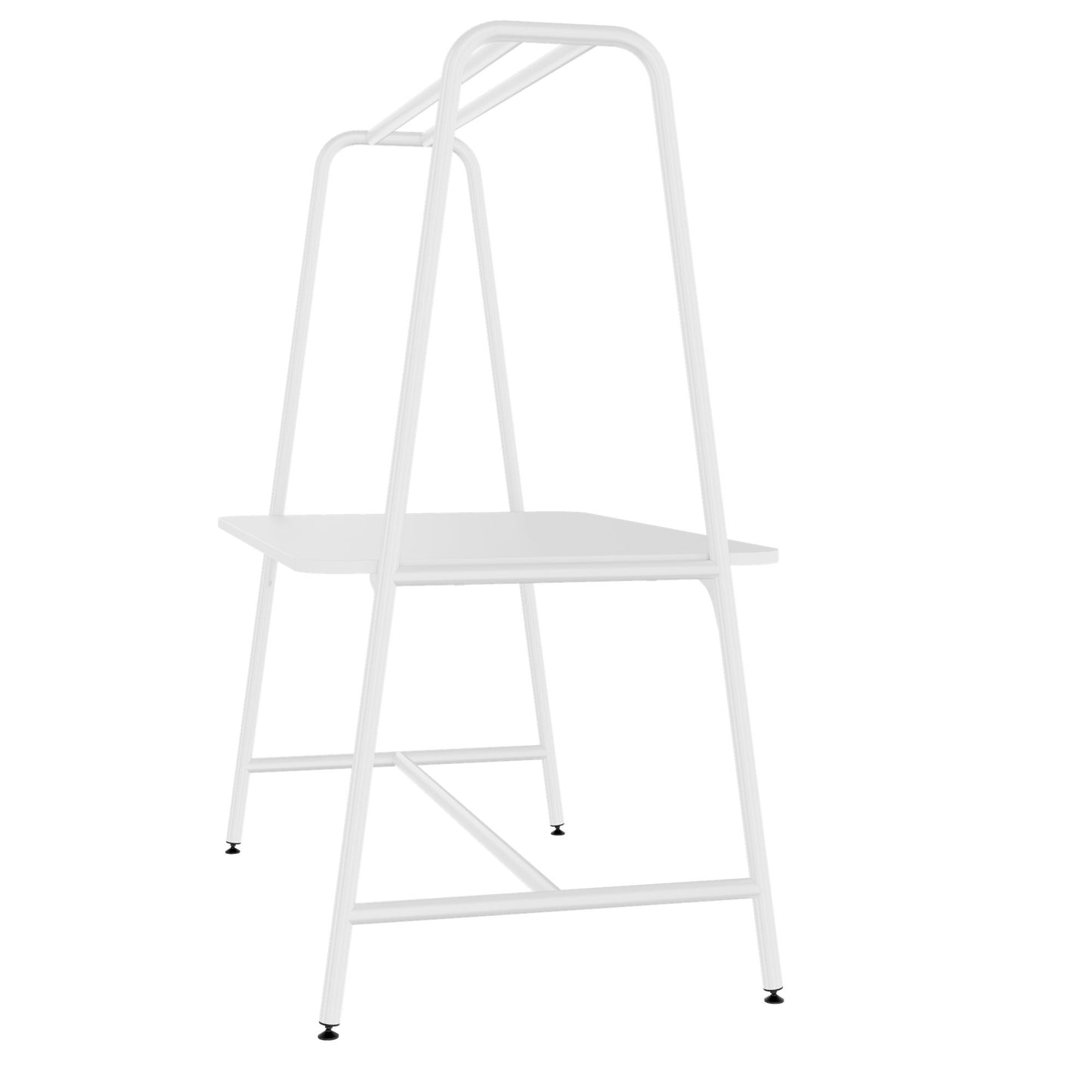 Round multipurpose table | 1600 - 1800 x 740 - 1050 mm, white