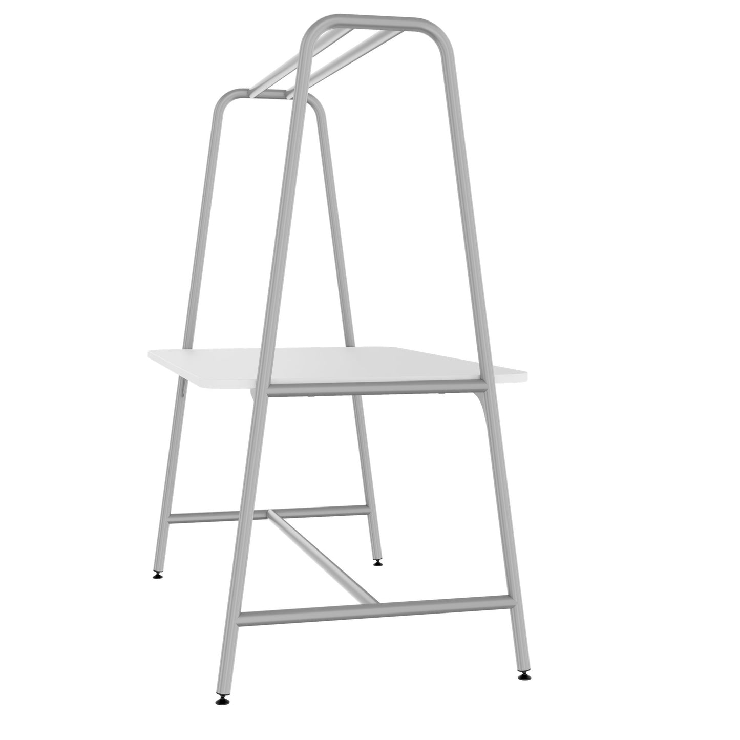 Round multipurpose table | 1600 - 1800 x 740 - 1050 mm, white