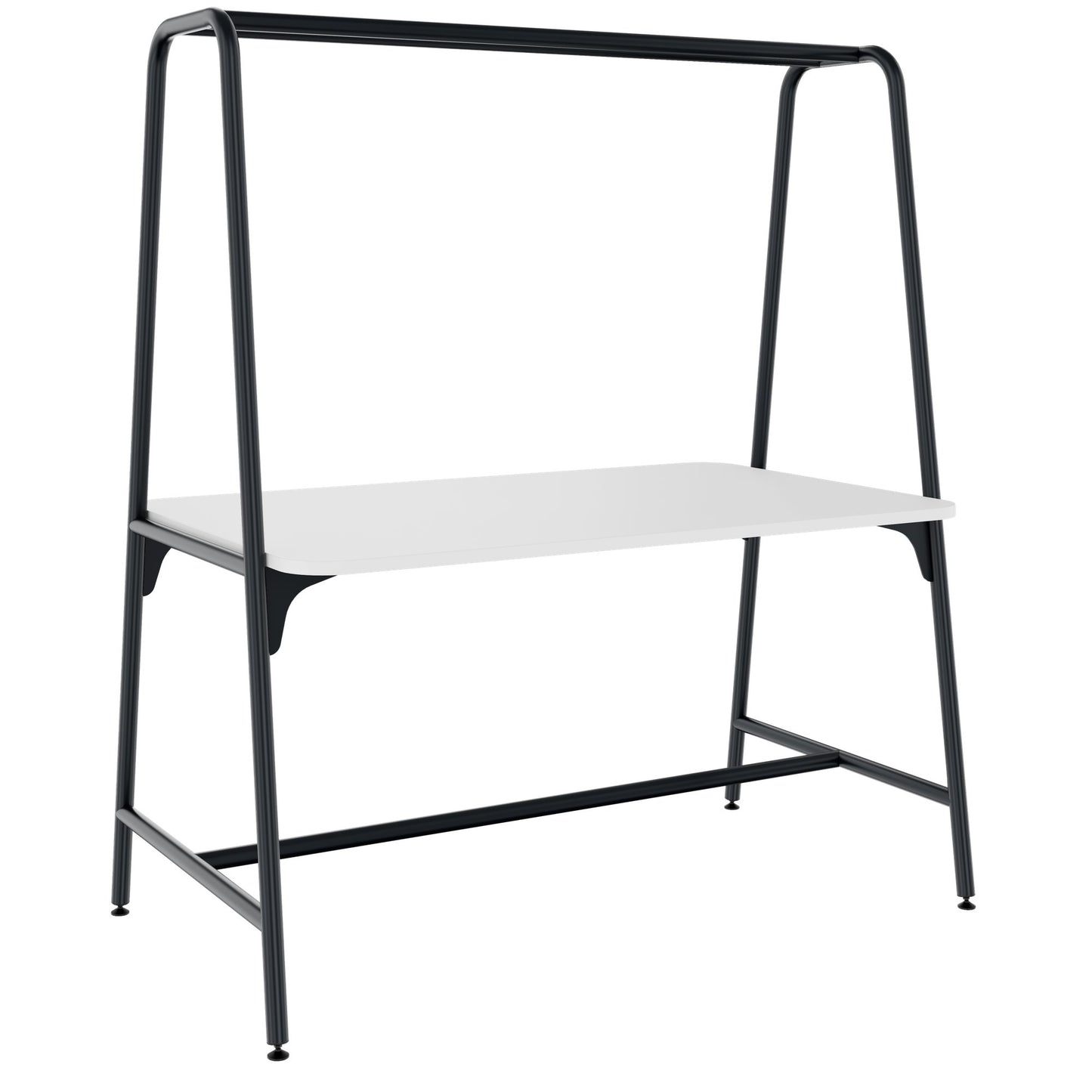 Round multipurpose table | 1600 - 1800 x 740 - 1050 mm, white