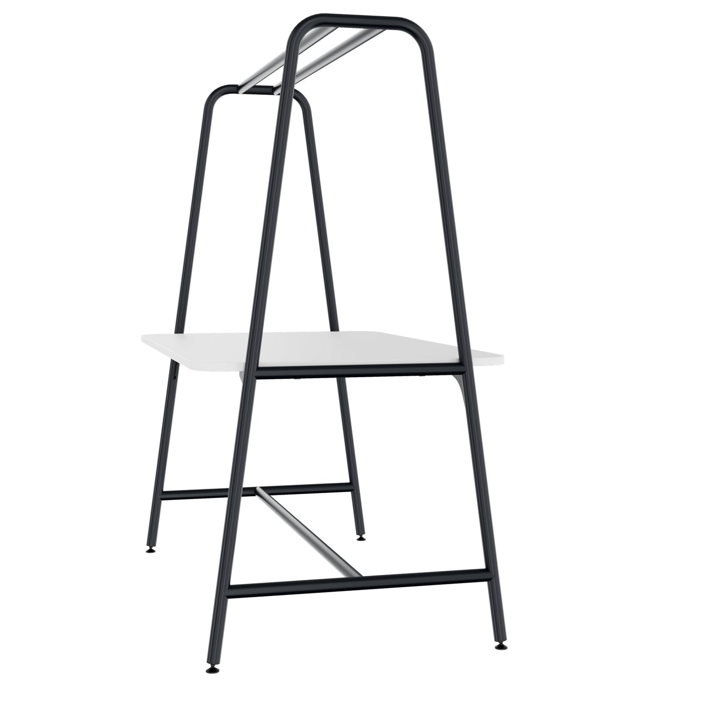 Round multipurpose table | 1600 - 1800 x 740 - 1050 mm, white