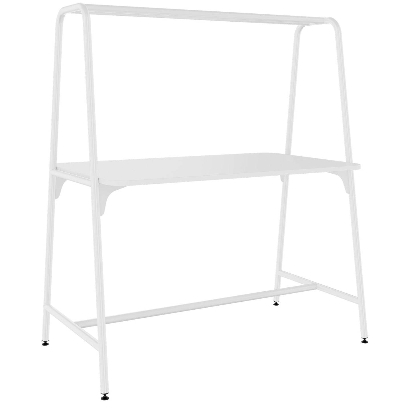 Round multipurpose table | 1600 - 1800 x 740 - 1050 mm, white