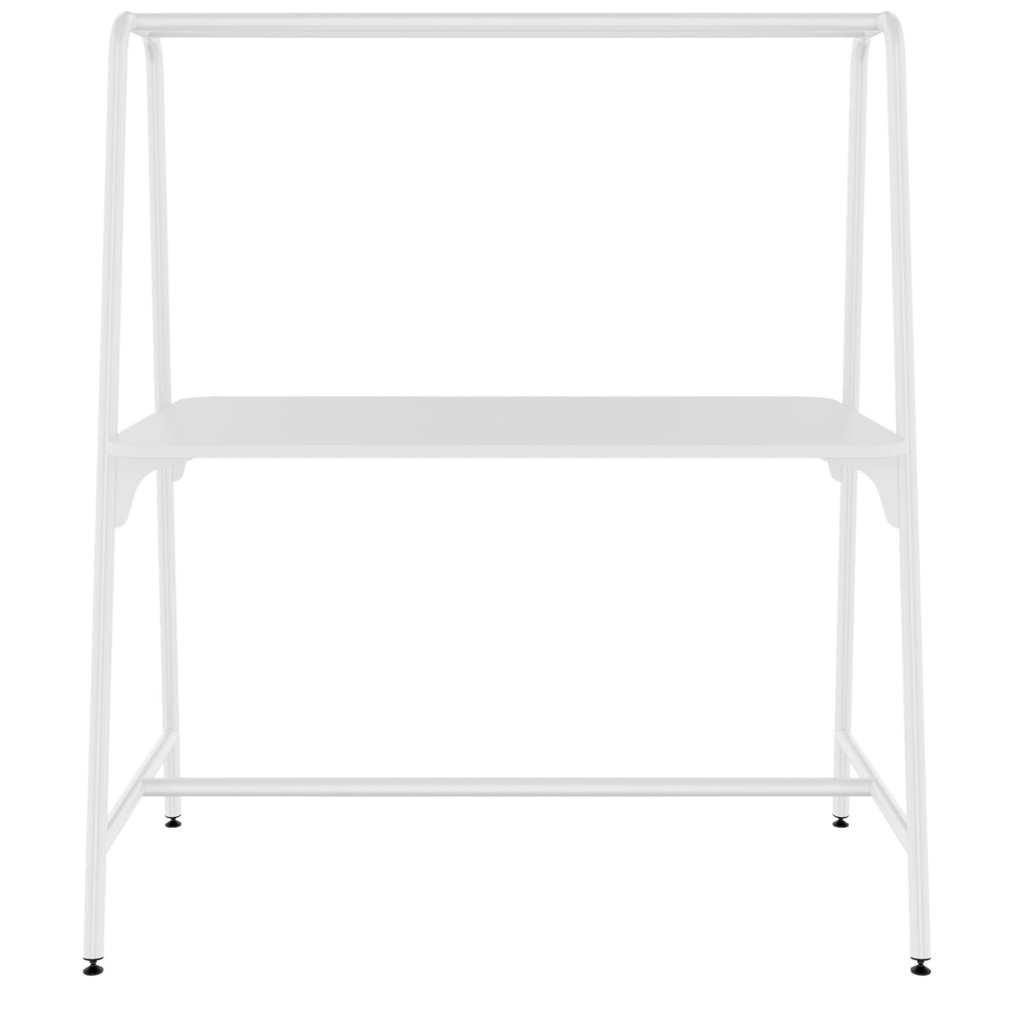 Round multipurpose table | 1600 - 1800 x 740 - 1050 mm, white