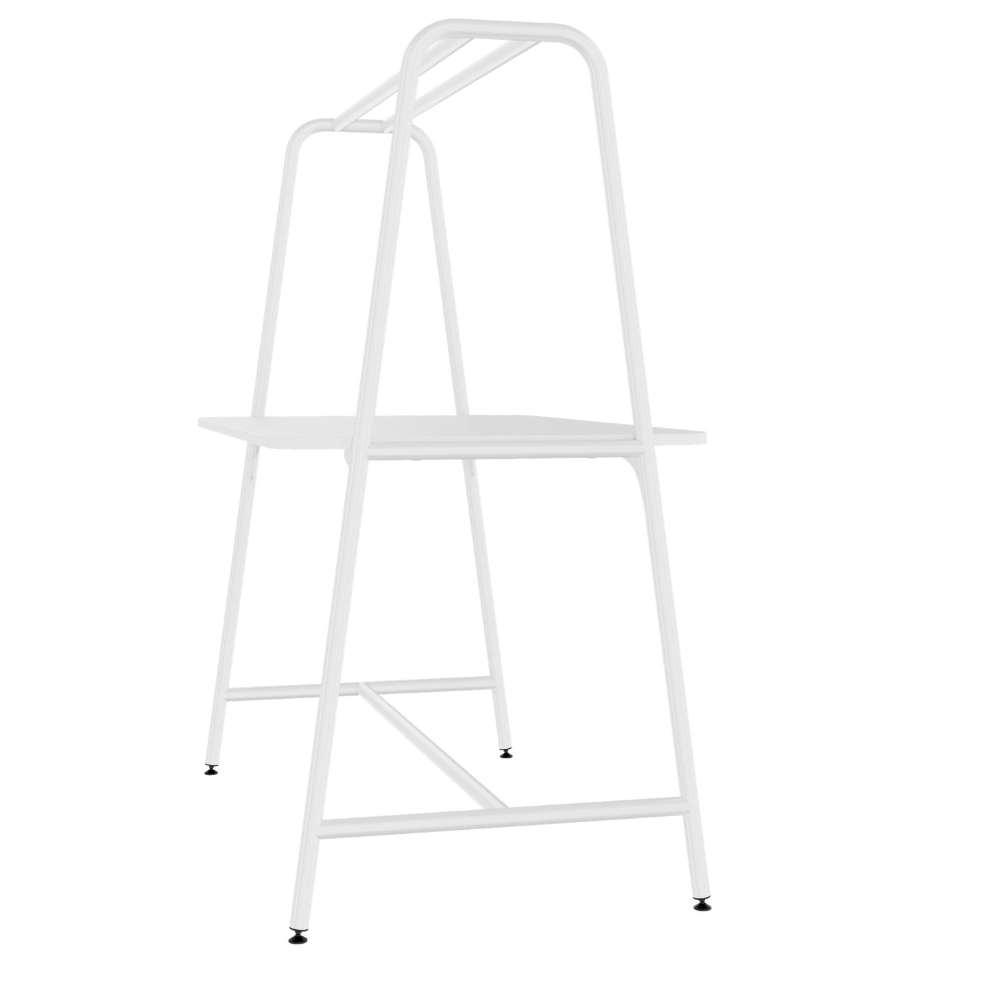 Round multipurpose table | 1600 - 1800 x 740 - 1050 mm, white