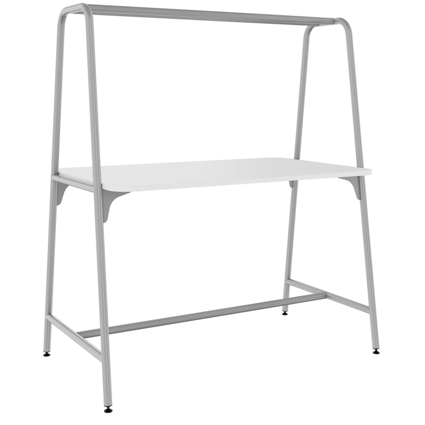 Round multipurpose table | 1600 - 1800 x 740 - 1050 mm, white