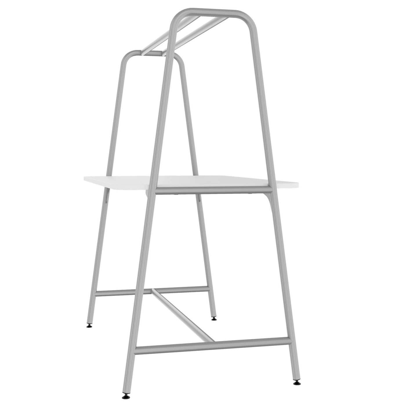 Round multipurpose table | 1600 - 1800 x 740 - 1050 mm, white