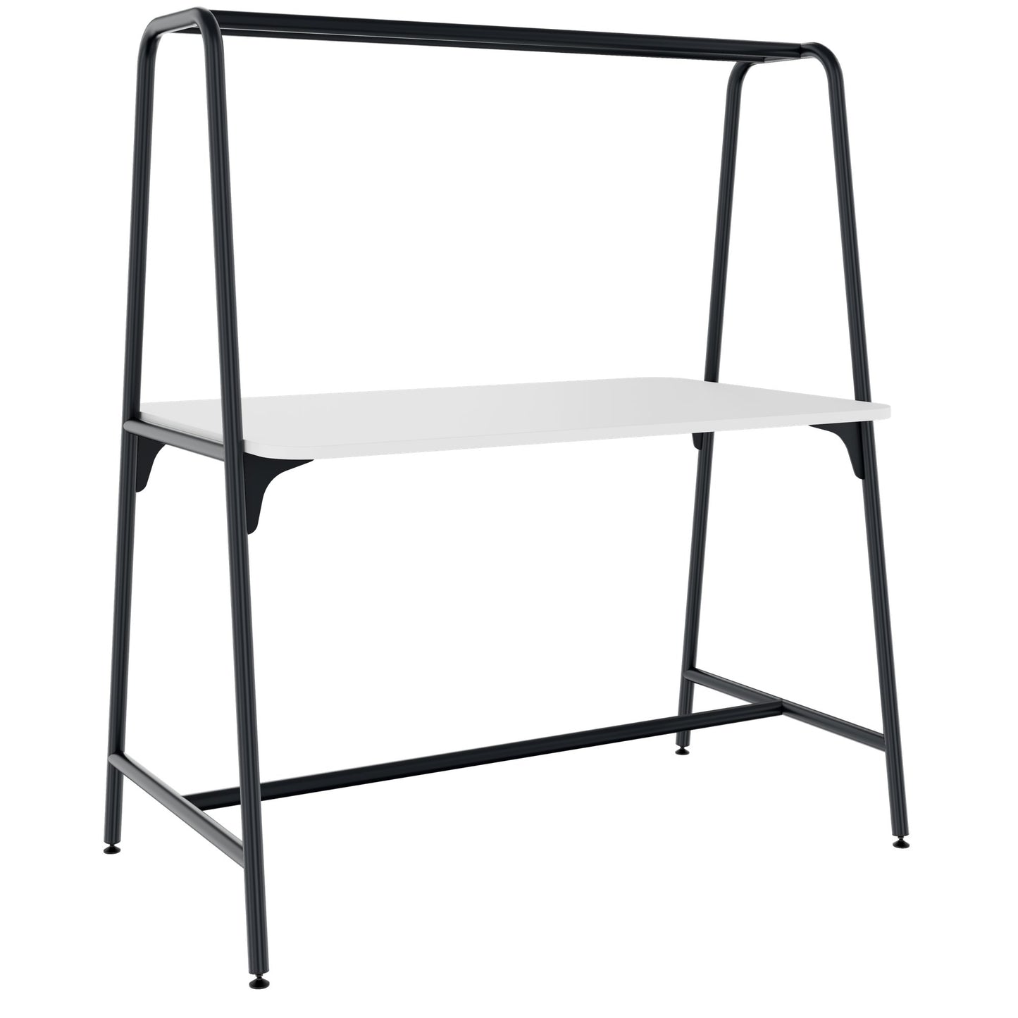 Round multipurpose table | 1600 - 1800 x 740 - 1050 mm, white