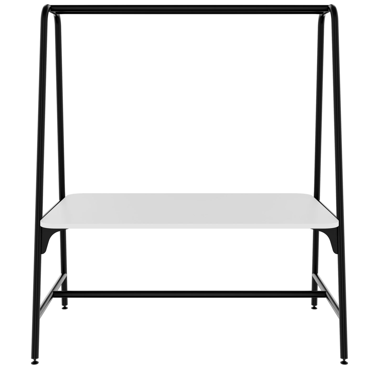 Round multipurpose table | 1600 - 1800 x 740 - 1050 mm, white