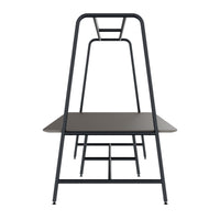 Round multipurpose table | 2400 - 2800 x 740 - 1050 mm, Fenix ​​gray