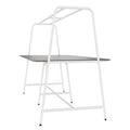 Table polyvalente ROUND | 2400 - 2800 x 740 - 1050 mm, Fenix gris  - 3 Thumbnail Image