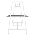 Table polyvalente ROUND | 2400 - 2800 x 740 - 1050 mm, Fenix gris  - 4 Thumbnail Image