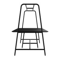 Round multipurpose table | 2400 - 2800 x 740 - 1050 mm, Fenix ​​black