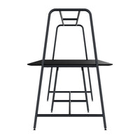 Round multipurpose table | 2400 - 2800 x 740 - 1050 mm, Fenix ​​black