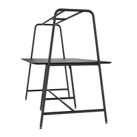 Round multipurpose table | 2400 - 2800 x 740 - 1050 mm, Fenix ​​black