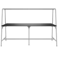Table polyvalente ROUND | 2400 - 2800 x 740 - 1050 mm, Fenix noir  - 2 Thumbnail Image