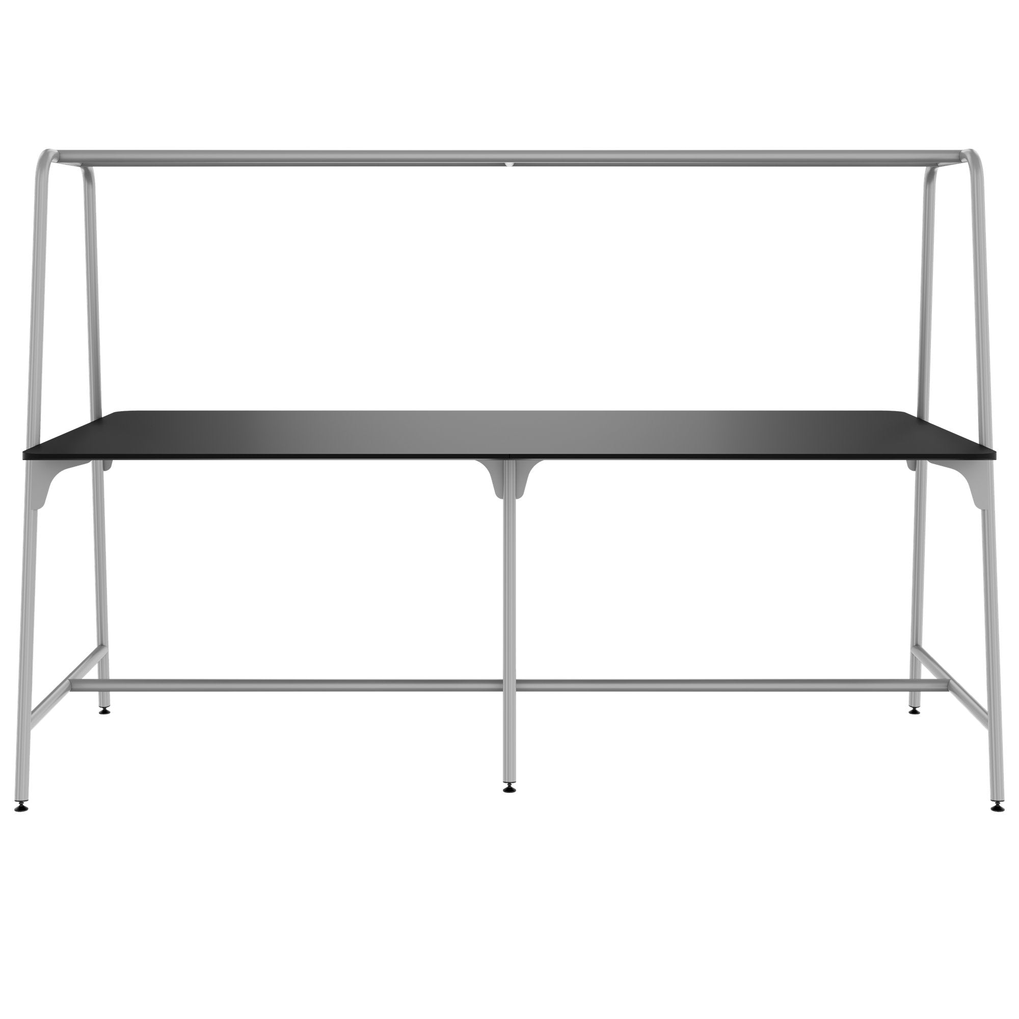 ROUND Multipurpose Tisch | 2400 - 2800  x 740 - 1050 mm, Fenix Schwarz