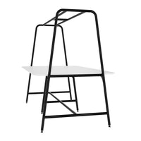 Tabella multiuso rotonda | 2400 - 2800 x 740 - 1050 mm, HPL White