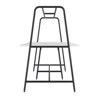 Tabella multiuso rotonda | 2400 - 2800 x 740 - 1050 mm, HPL White