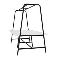 Tabella multiuso rotonda | 2400 - 2800 x 740 - 1050 mm, HPL White