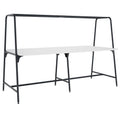ROUND Multipurpose Tisch | 2400 - 2800  x 740 - 1050 mm, HPL Weiß - 1 Thumbnail Image