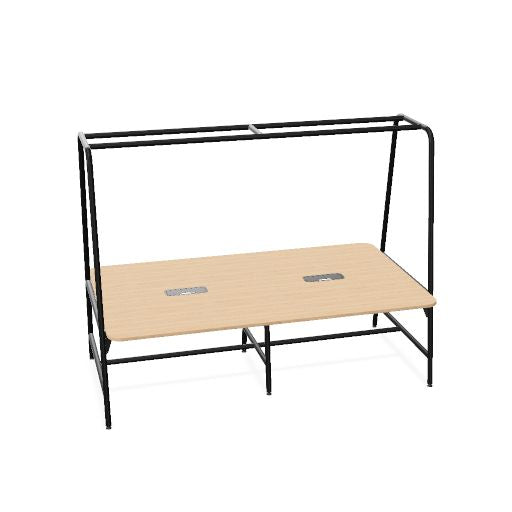 ROUND Multipurpose Tisch | 2400 - 2800  x 740 - 1050 mm, optionales Zubehör