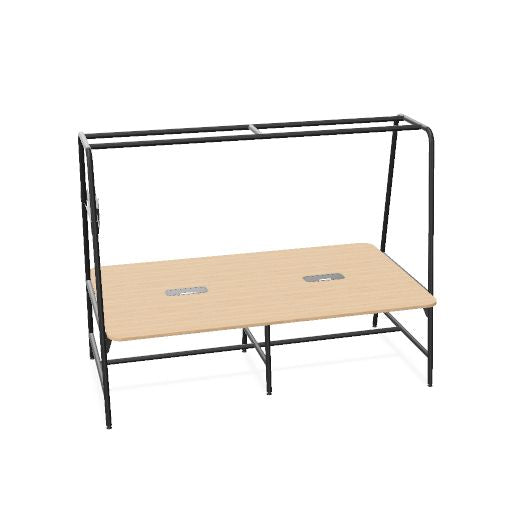 ROUND Multipurpose Tisch | 2400 - 2800  x 740 - 1050 mm, optionales Zubehör