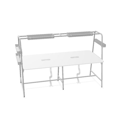 ROUND Multipurpose Tisch | 2400 - 2800  x 740 - 1050 mm, optionales Zubehör