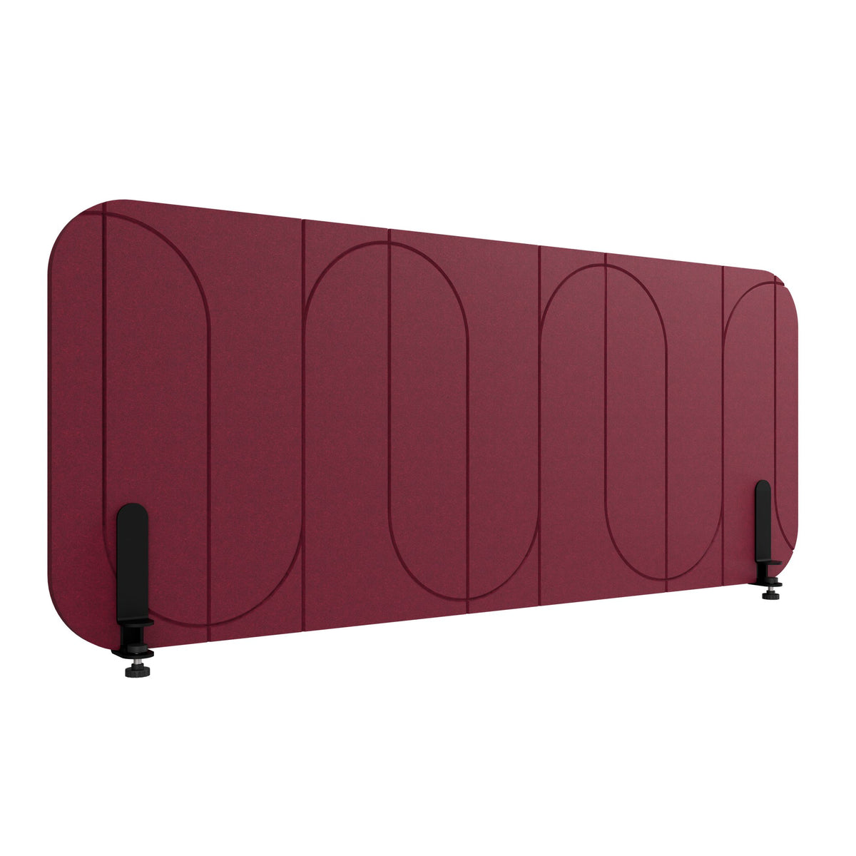 ROUND PET Akustik-Tischtrennwand | 1180-1780 mm, über 20 Farben