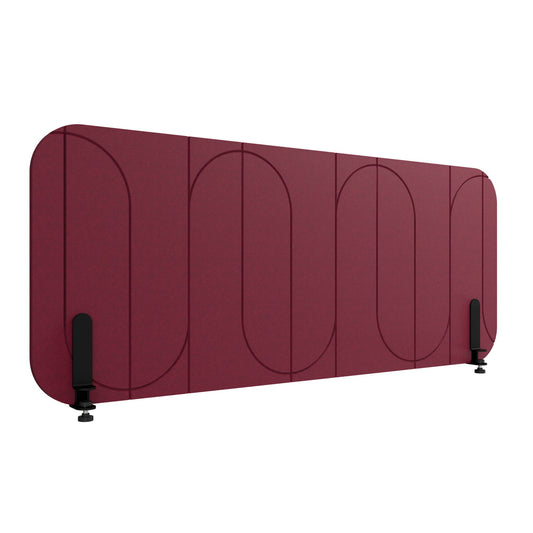 ROUND PET Akustik-Tischtrennwand | 1180-1780 mm, über 20 Farben