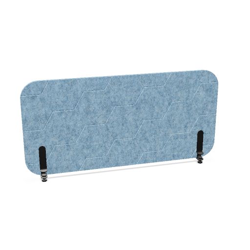 ROUND PET Akustik-Tischtrennwand | 1180-1780 mm, über 20 Farben
