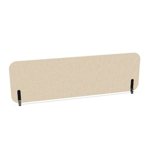 ROUND PET Akustik-Tischtrennwand | 1180-1780 mm, über 20 Farben