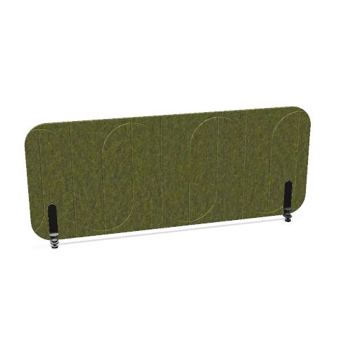 ROUND PET Akustik-Tischtrennwand | 1180-1780 mm, über 20 Farben