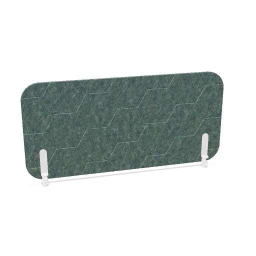 ROUND PET Akustik-Tischtrennwand | 1180-1780 mm, über 20 Farben