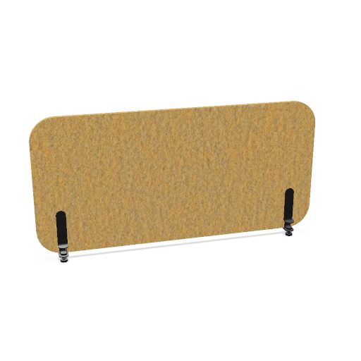 ROUND PET Akustik-Tischtrennwand | 1180-1780 mm, über 20 Farben