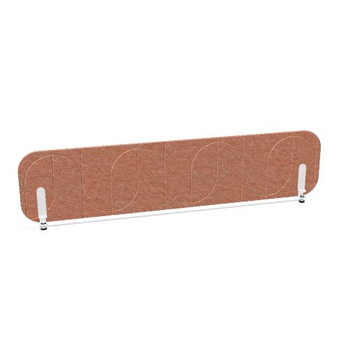 ROUND PET Akustik-Tischtrennwand | 1180-1780 mm, über 20 Farben