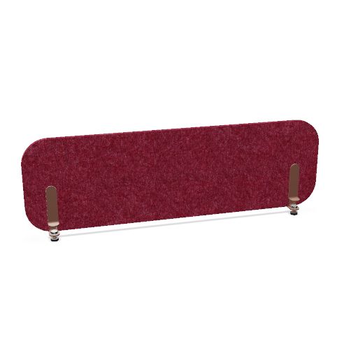 ROUND PET Akustik-Tischtrennwand | 1180-1780 mm, über 20 Farben