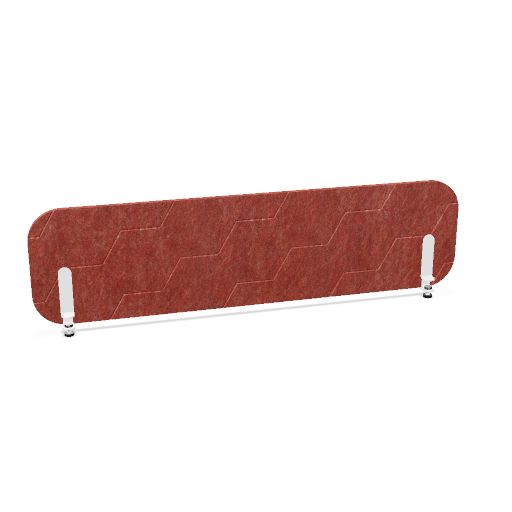 ROUND PET Akustik-Tischtrennwand | 1180-1780 mm, über 20 Farben