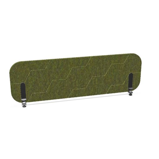 ROUND PET Akustik-Tischtrennwand | 1180-1780 mm, über 20 Farben