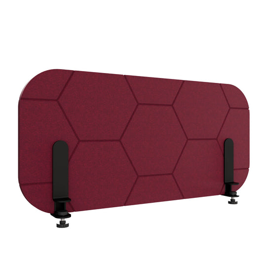 ROUND PET Akustik-Tischtrennwand Seitenblende | 680-780 mm, über 20 Farben